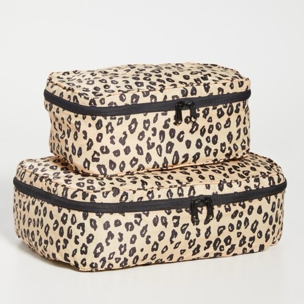 BAGGU packing cubes in Honey Leopard